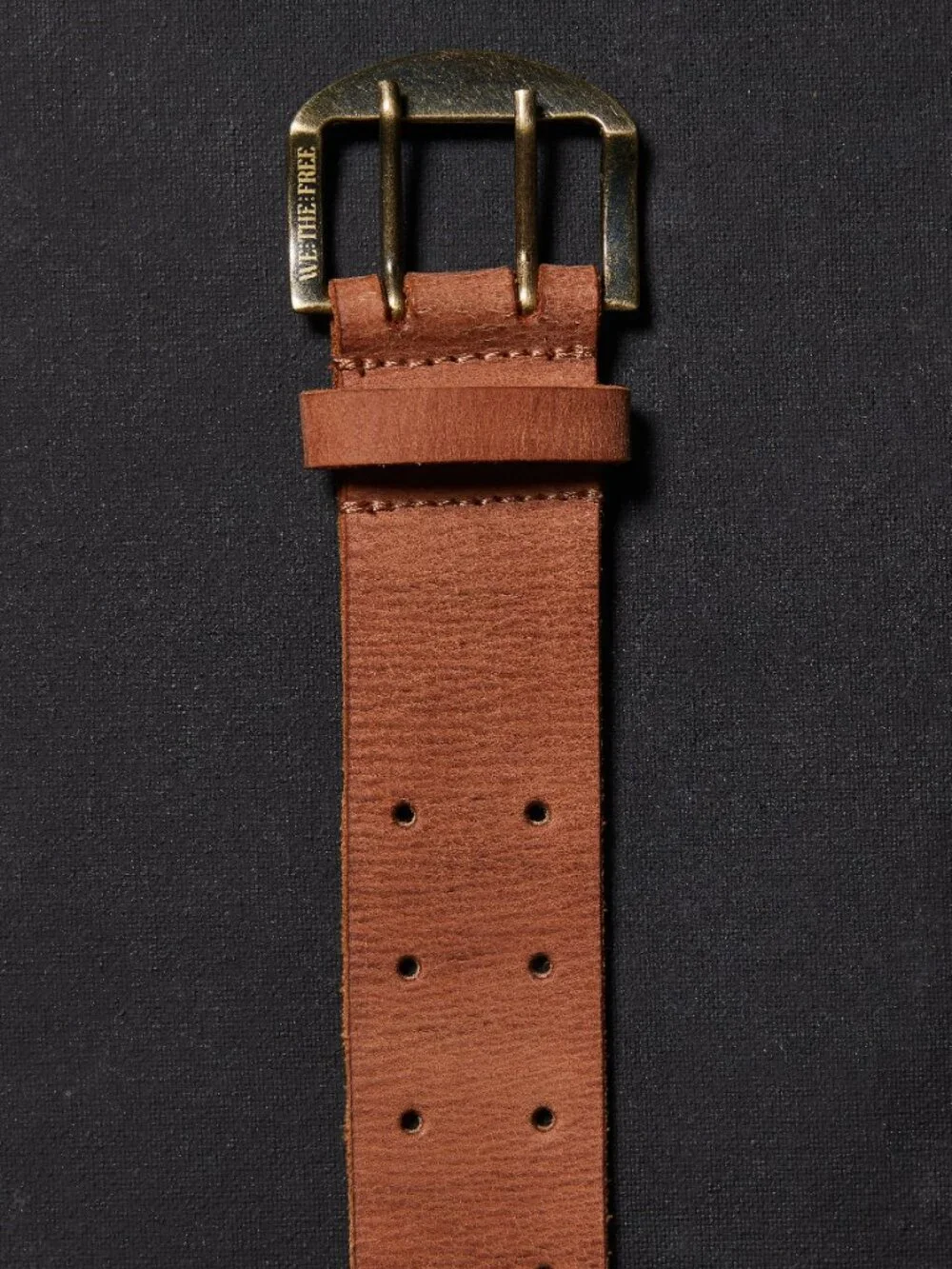 🆕 FREE PEOPLE We The Free Double Cross Belt / Cognac